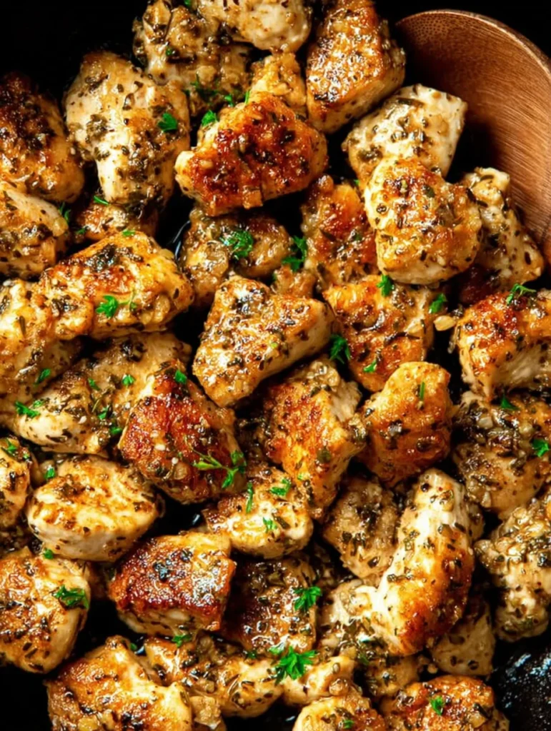 15-Minute Garlic Butter Chicken Bites: Easy One-Pan Recipe
