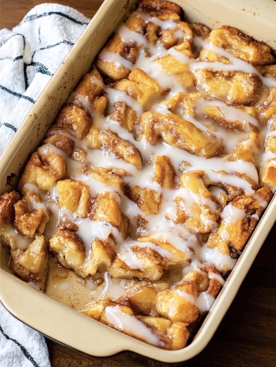 2 Ingredient Apple Cinnamon Roll Bake