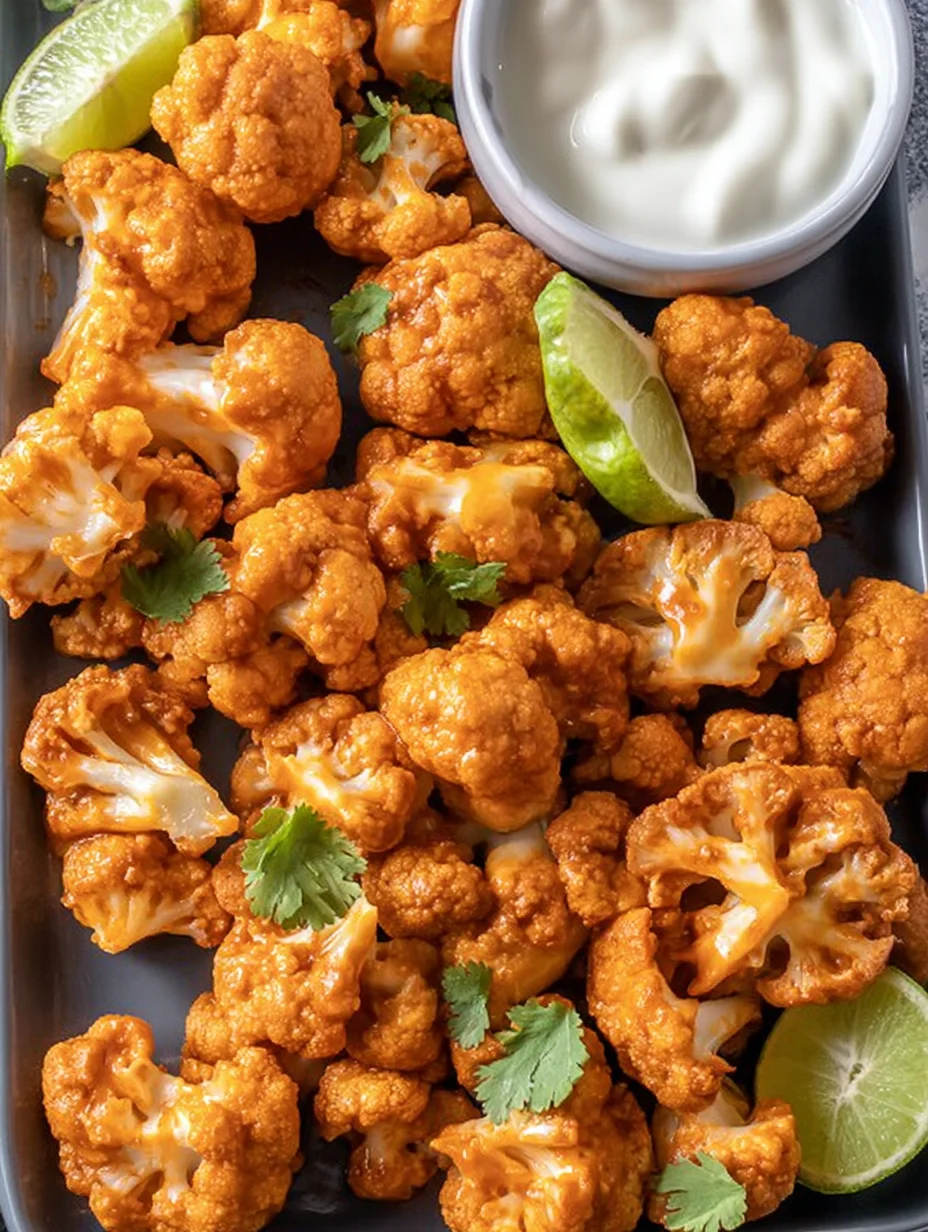 Air Fryer Buffalo Cauliflower
