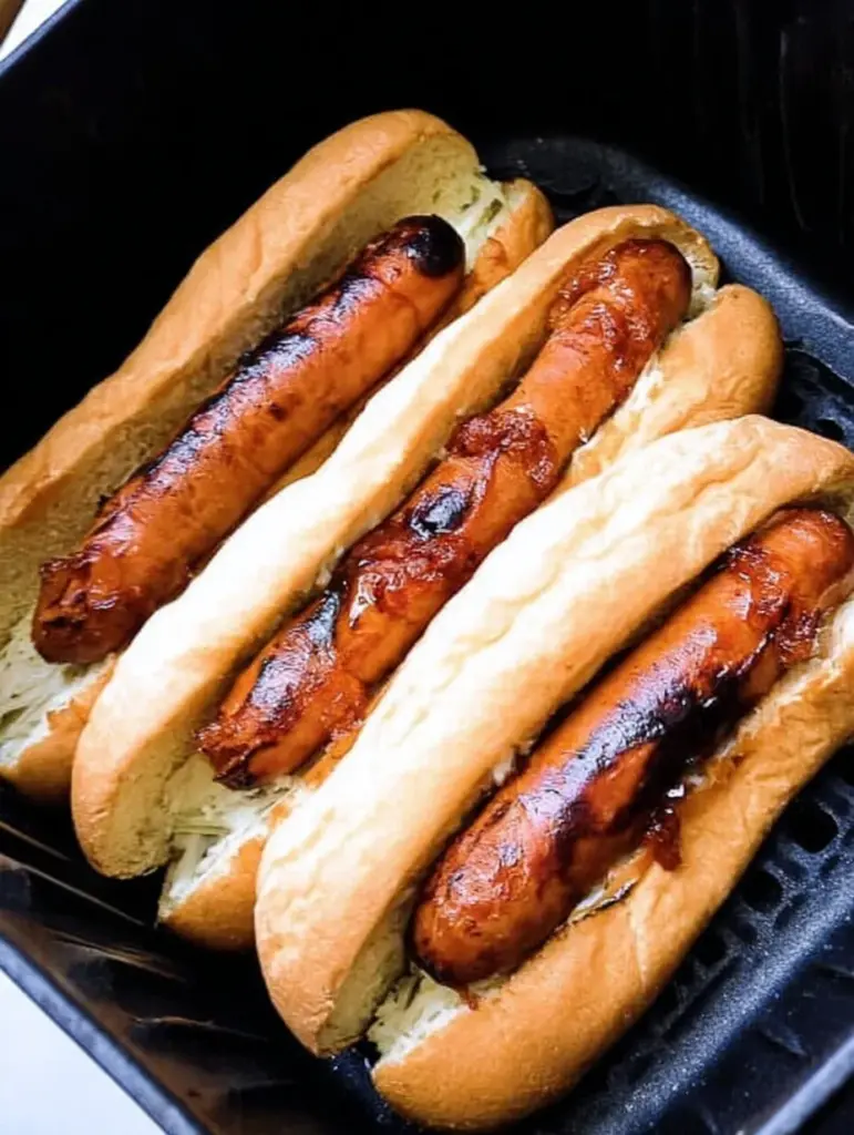 Easy Air Fryer Hot Dogs