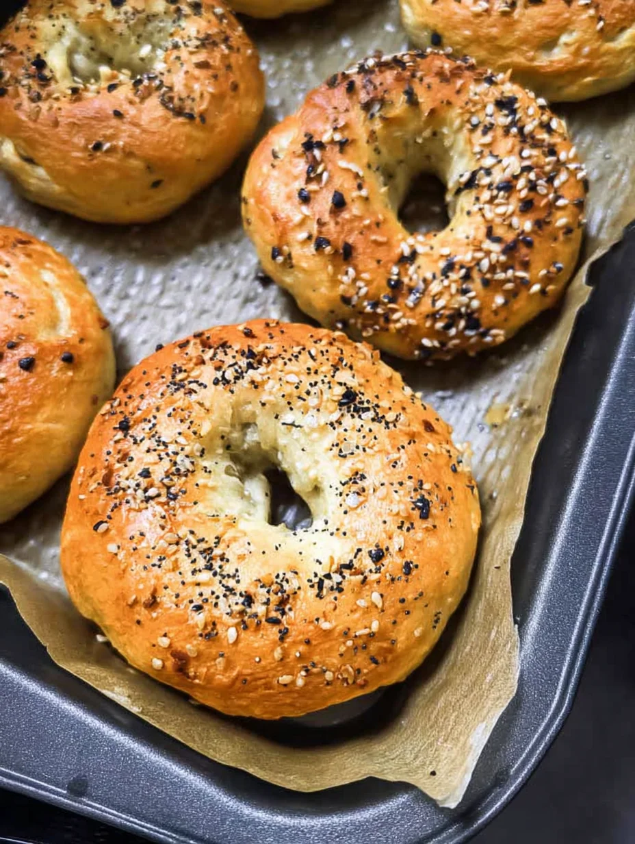 Air Fryer Protein Bagels