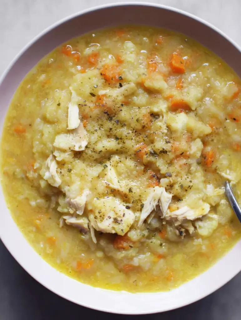 30-Minute Anti-Inflammatory Cauliflower Chicken Soup Recipe