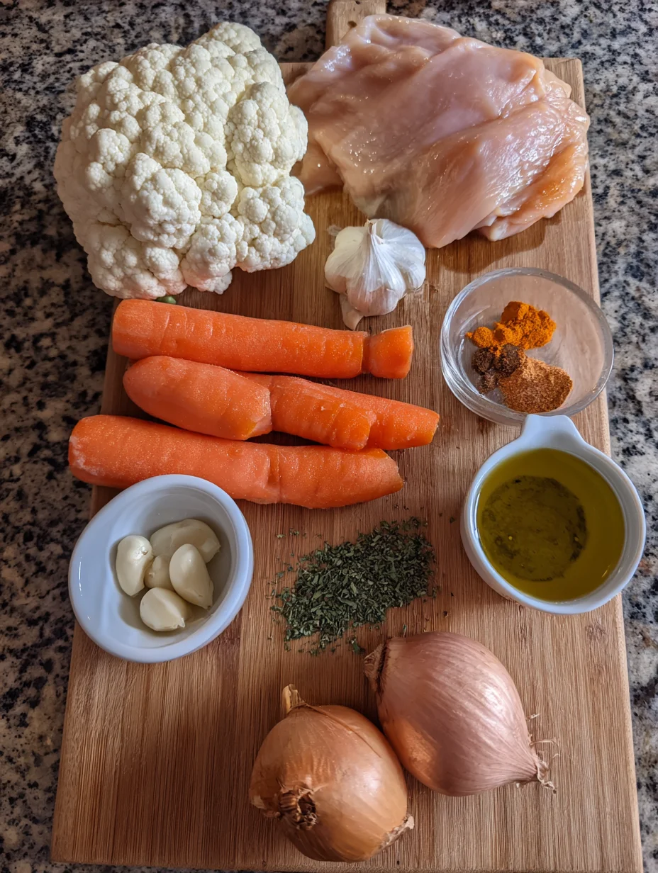 Anti-Inflammatory Cauliflower Chicken Soup