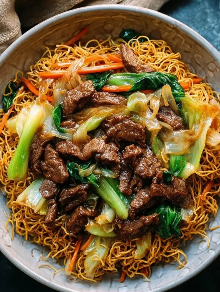 Beef Pan-Fried Noodles