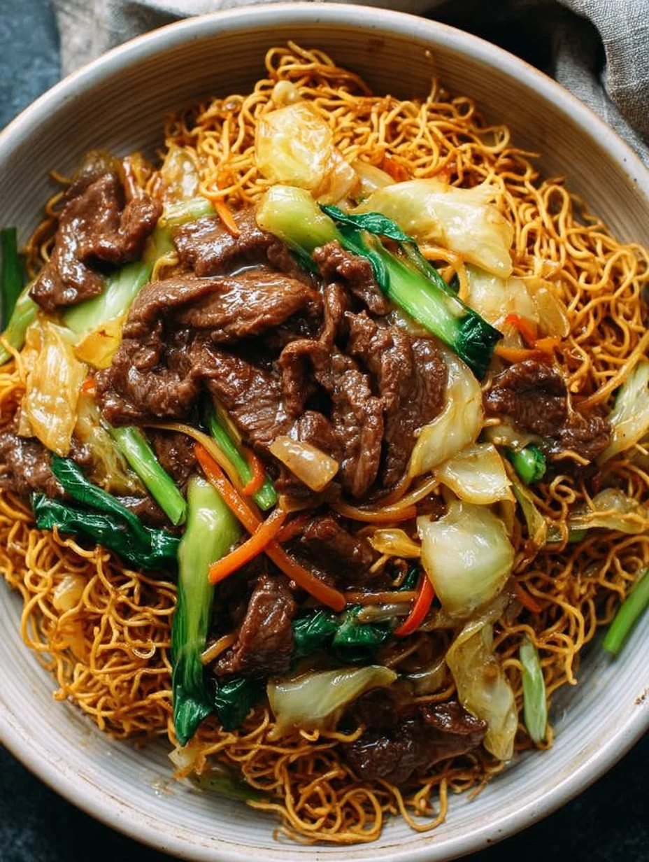 Beef Pan-Fried Noodles