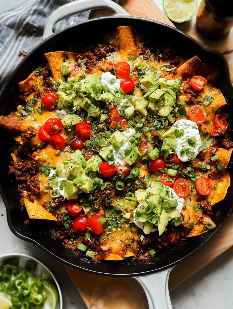 Beef Skillet Enchiladas