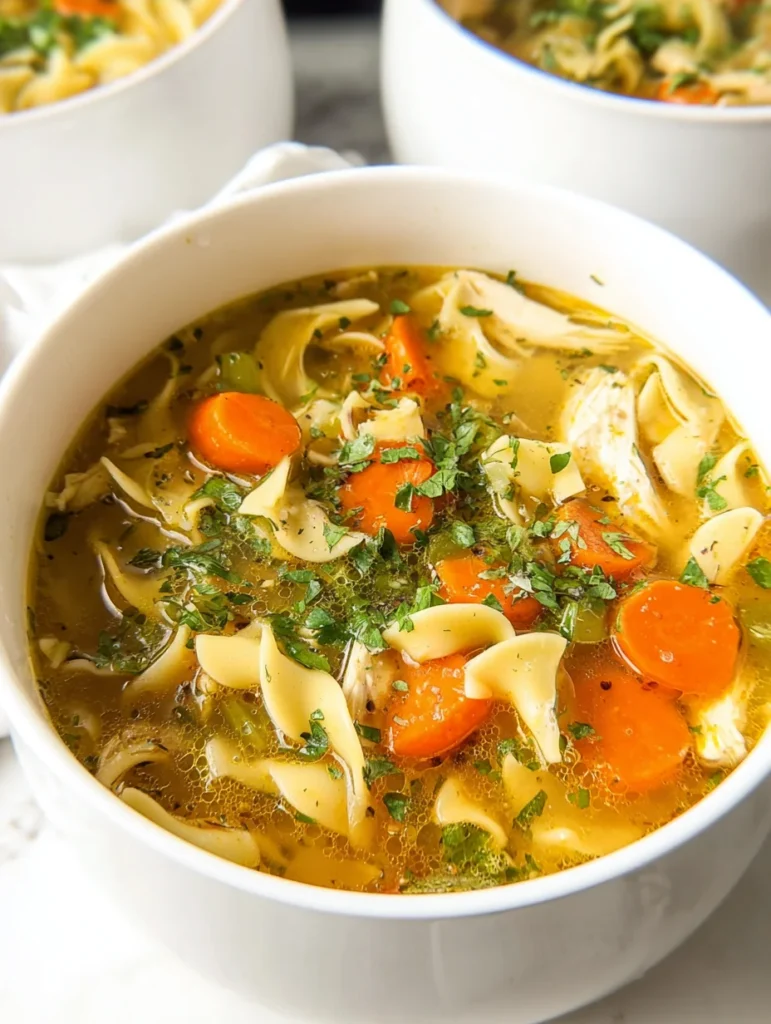 Best Chicken Noodle Soup with Egg Noodles