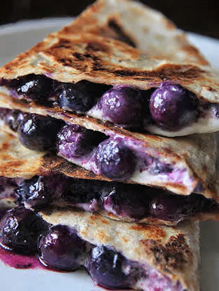 Blueberry Breakfast Quesadilla