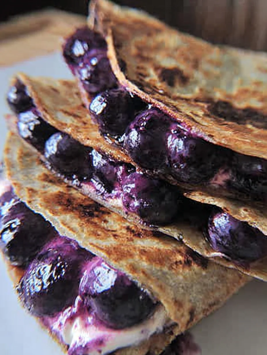 Blueberry Breakfast Quesadilla