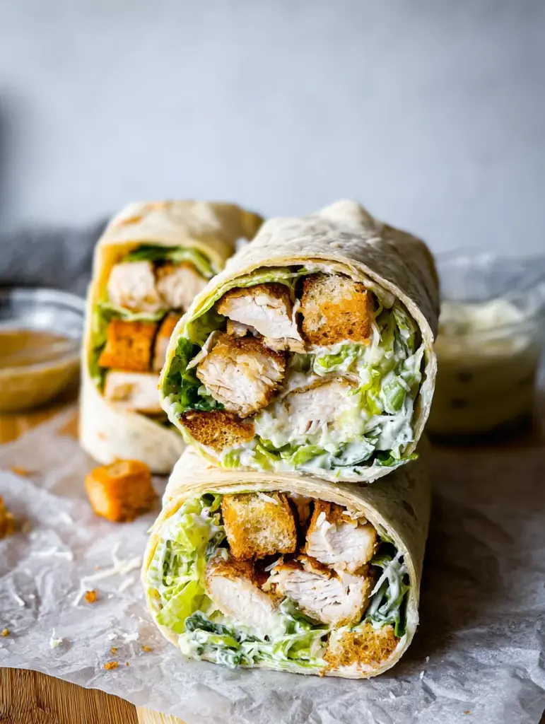 Chicken Caesar Wraps