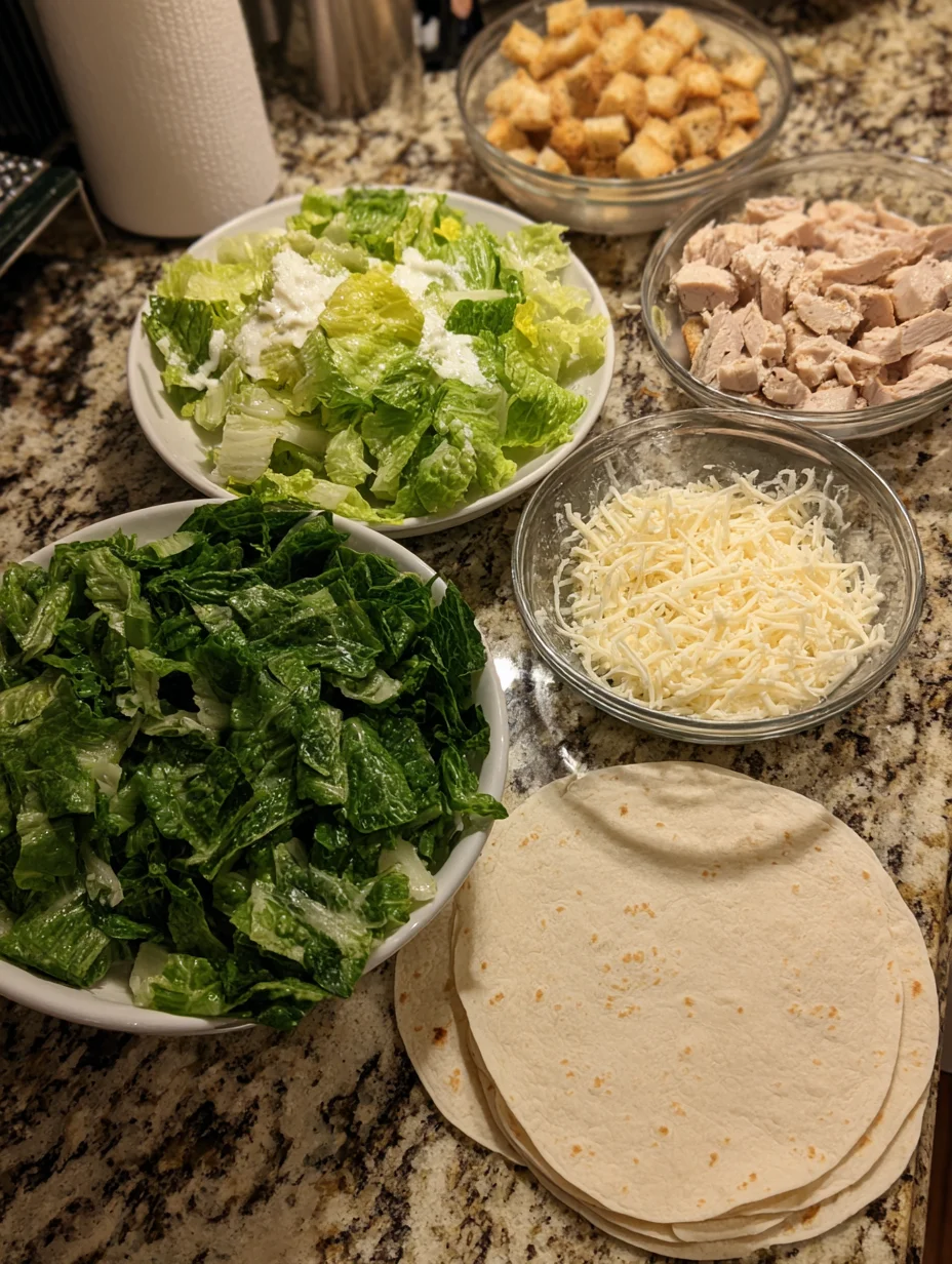 Chicken Caesar Wraps