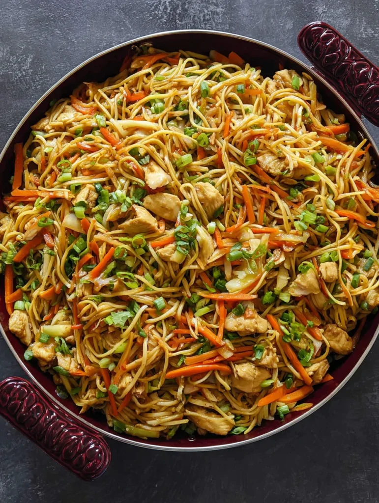 Chicken Chow Mein with the Best Chow Mein Sauce