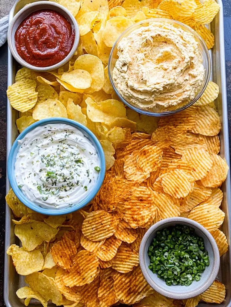 Chips and dip platter