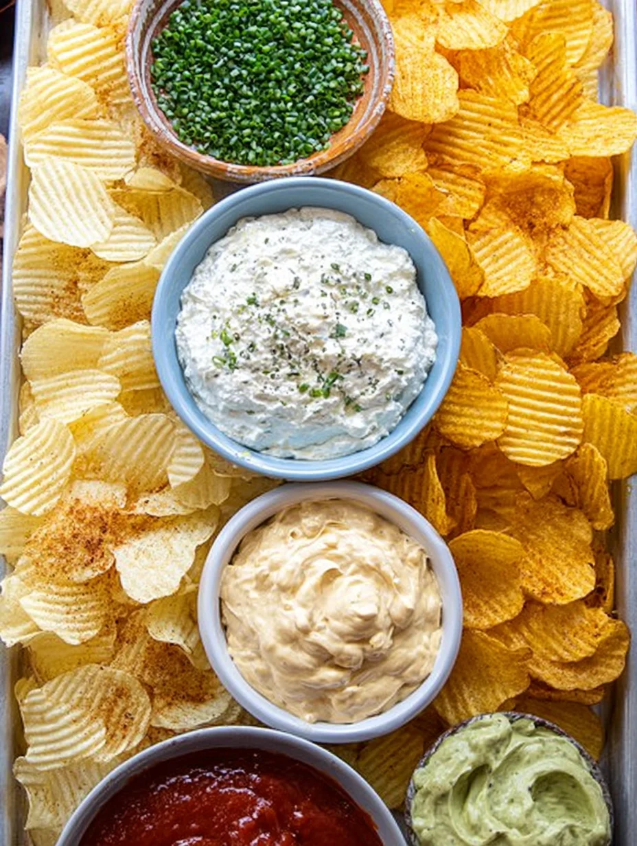 Chips and dip platter