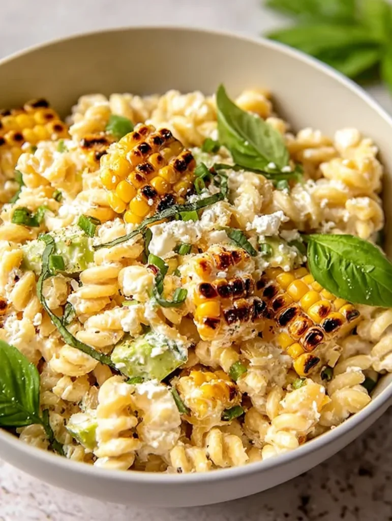 Creamy Street Corn Pasta Salad