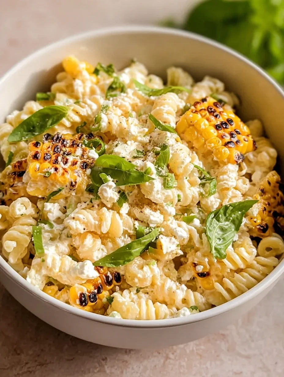 Creamy Street Corn Pasta Salad