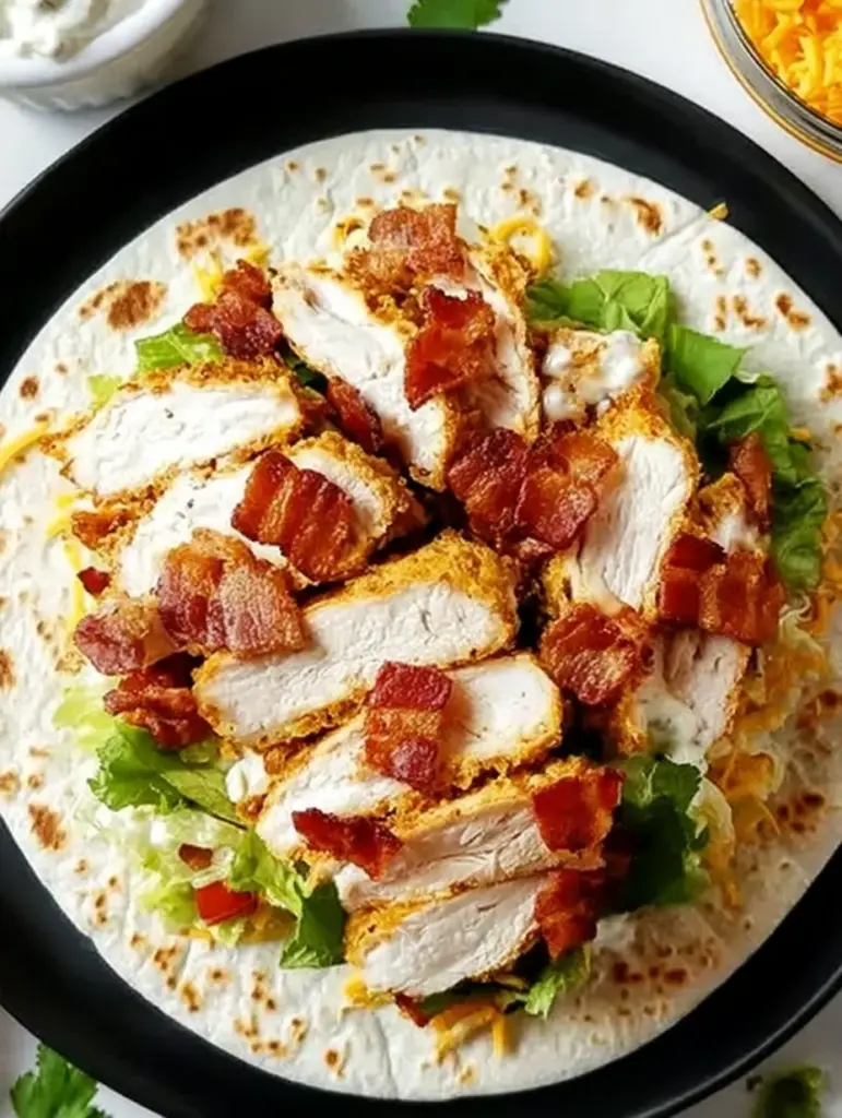 Crispy Chicken Bacon Ranch Wrap