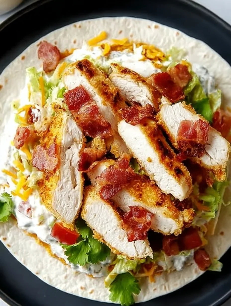 Crispy Chicken Bacon Ranch Wrap