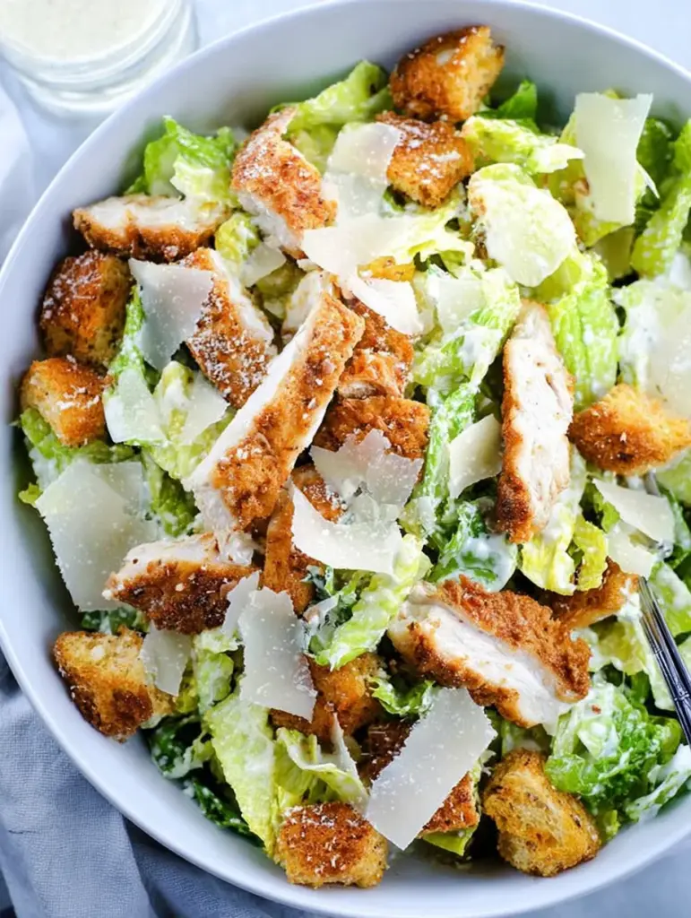Crispy Chicken Caesar Salad