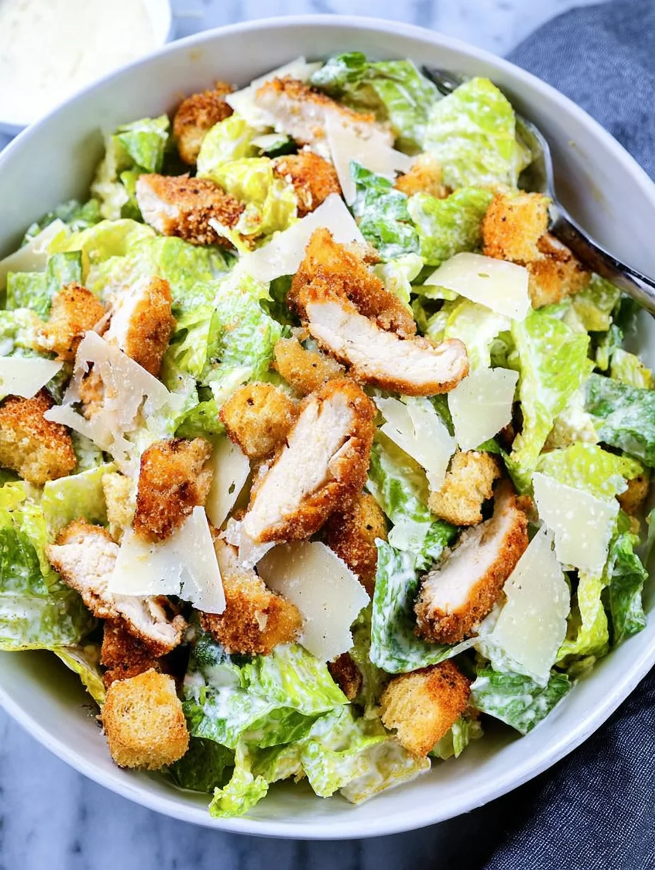 Crispy Chicken Caesar Salad