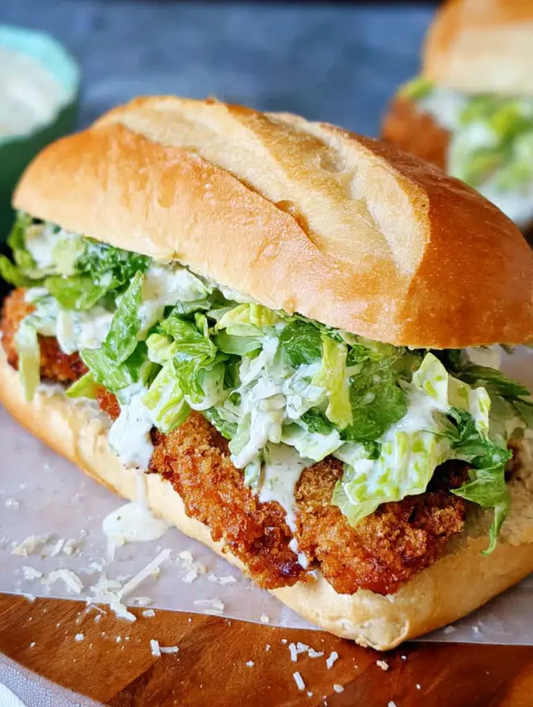 Crispy Chicken Caesar Sandwich