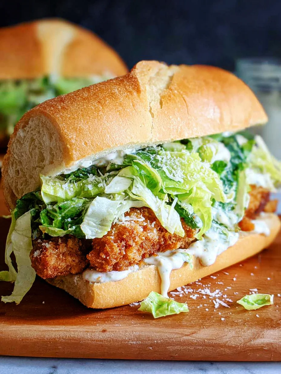 Crispy Chicken Caesar Sandwich