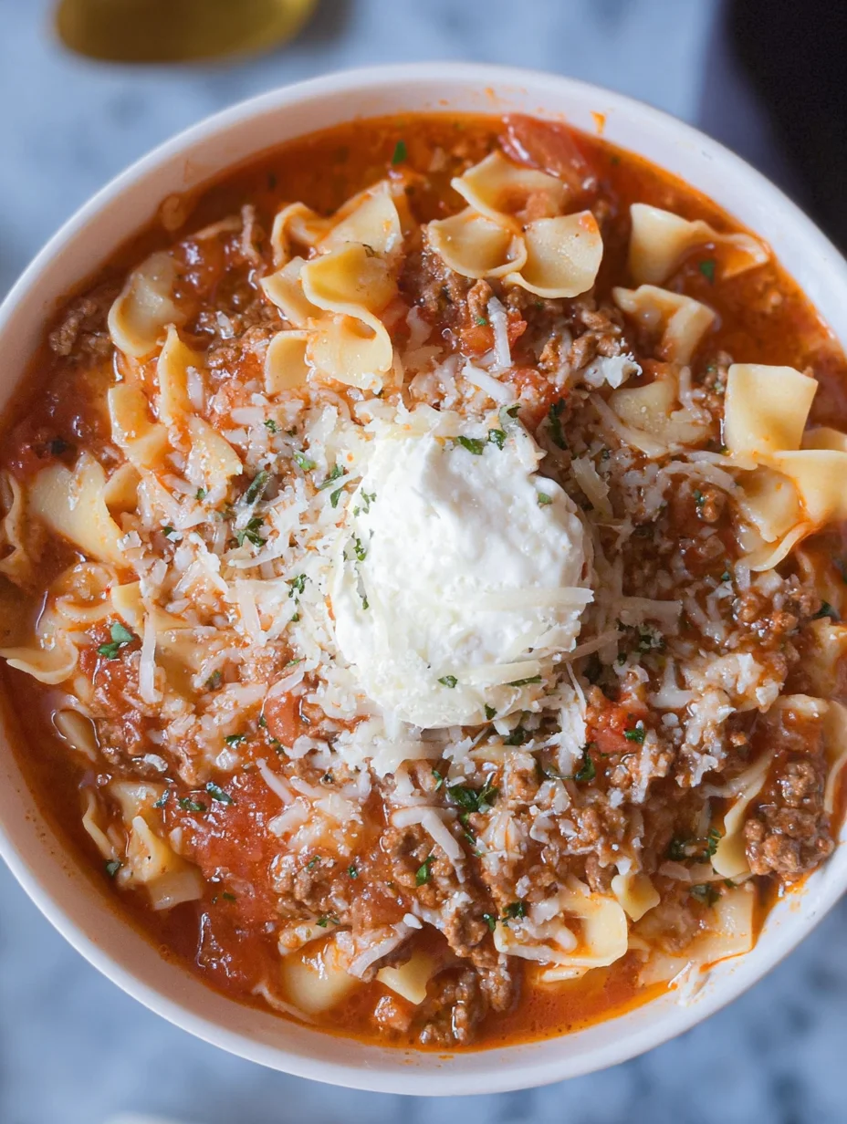 Easy Lasagna Soup