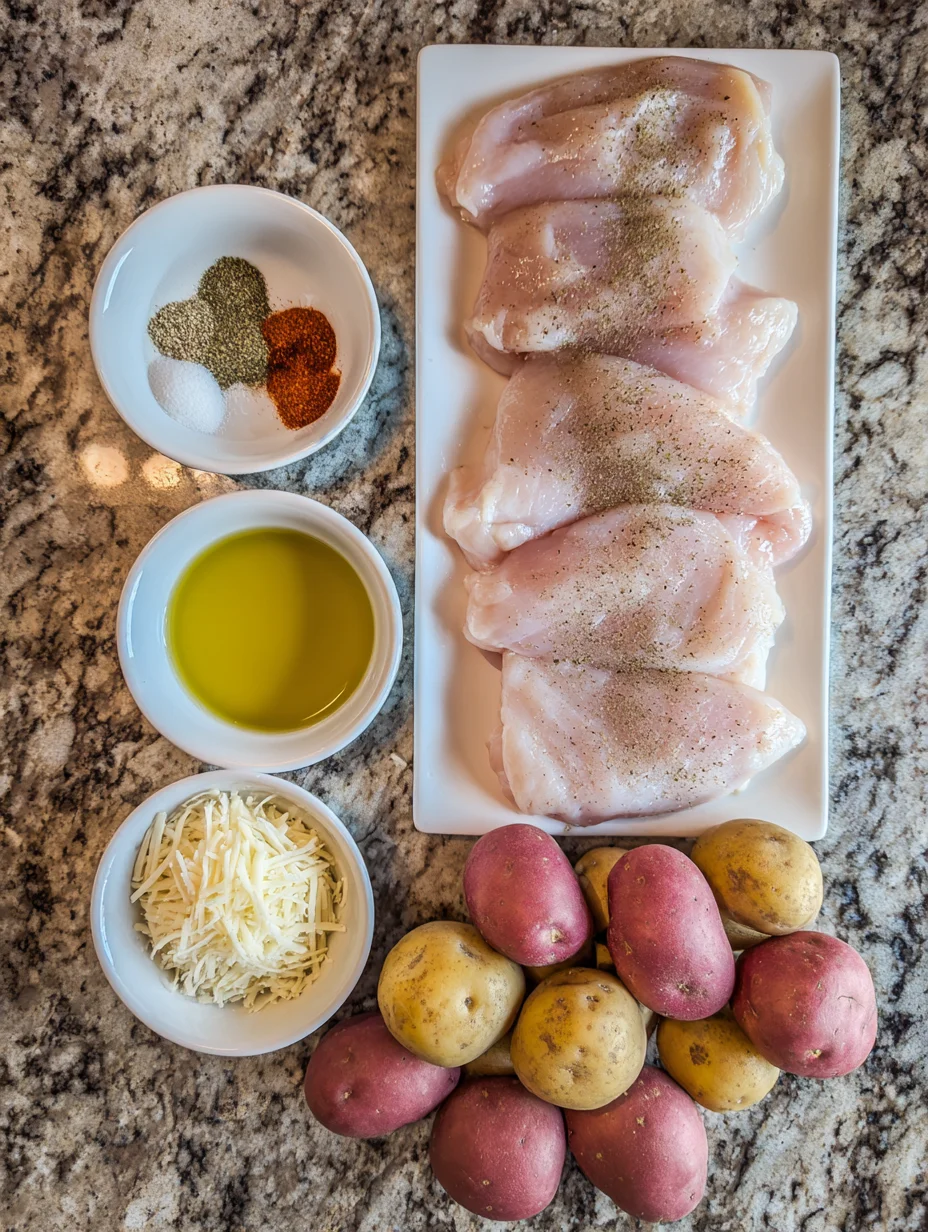Garlic Parmesan Chicken and Potatoes