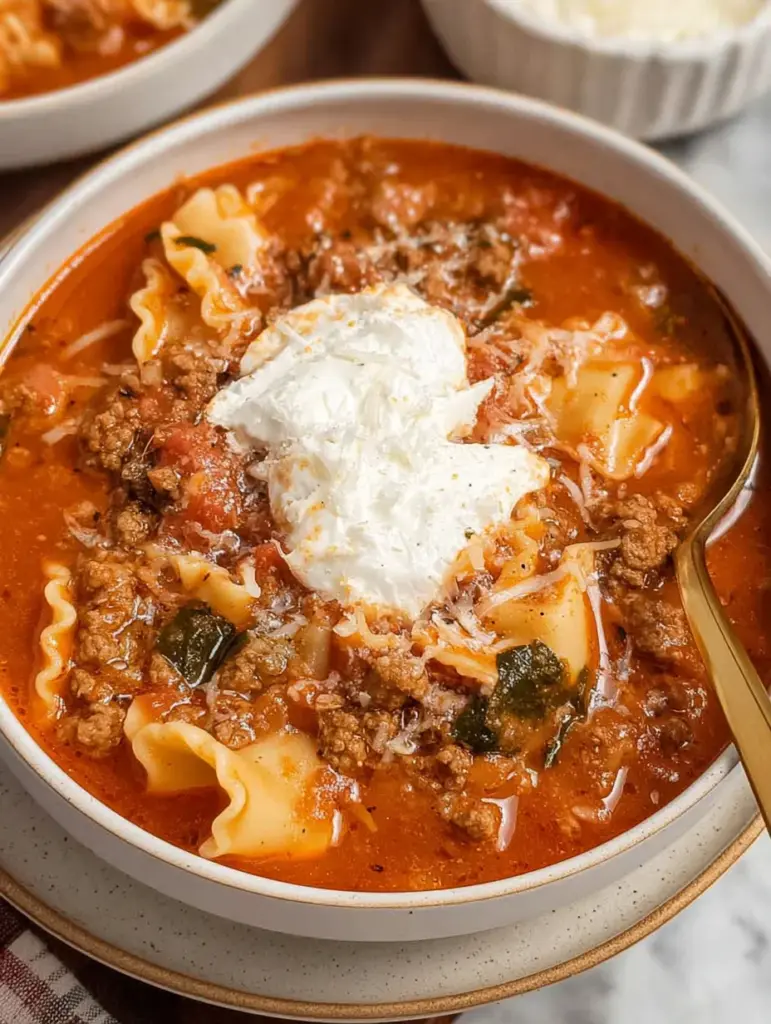 Gluten Free Lasagna Soup (Dairy Free)