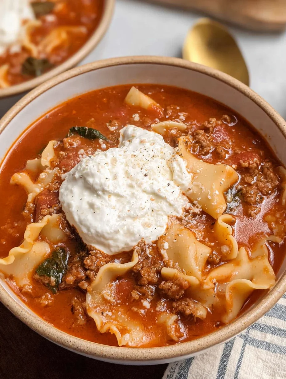 Gluten Free Lasagna Soup