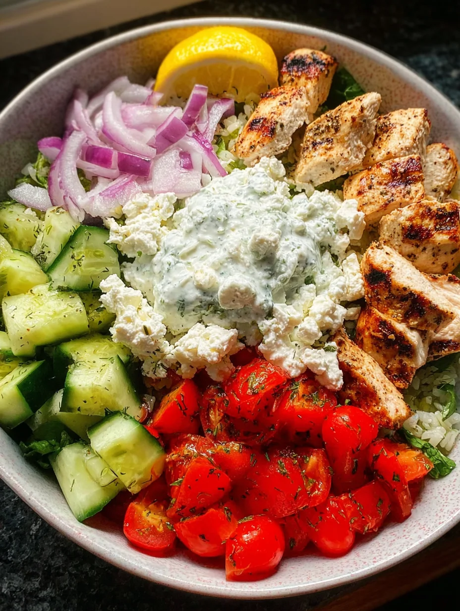 Greek Chicken Bowls