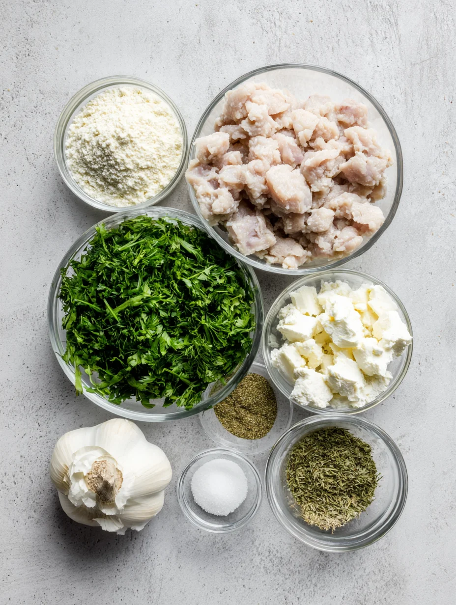 Greek Chicken Meatballs with Lemon Orzo
