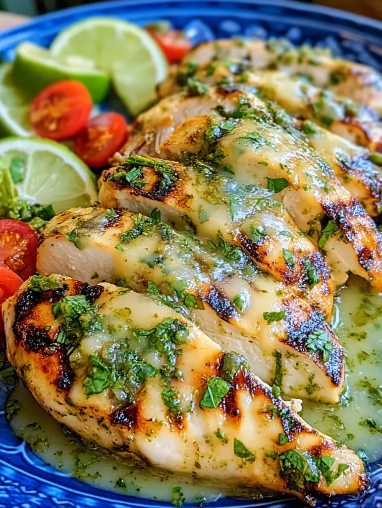 Grilled Salsa Verde Pepper Jack Chicken
