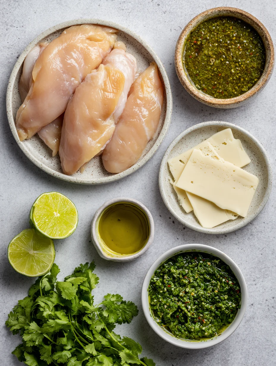 Grilled Salsa Verde Pepper Jack Chicken