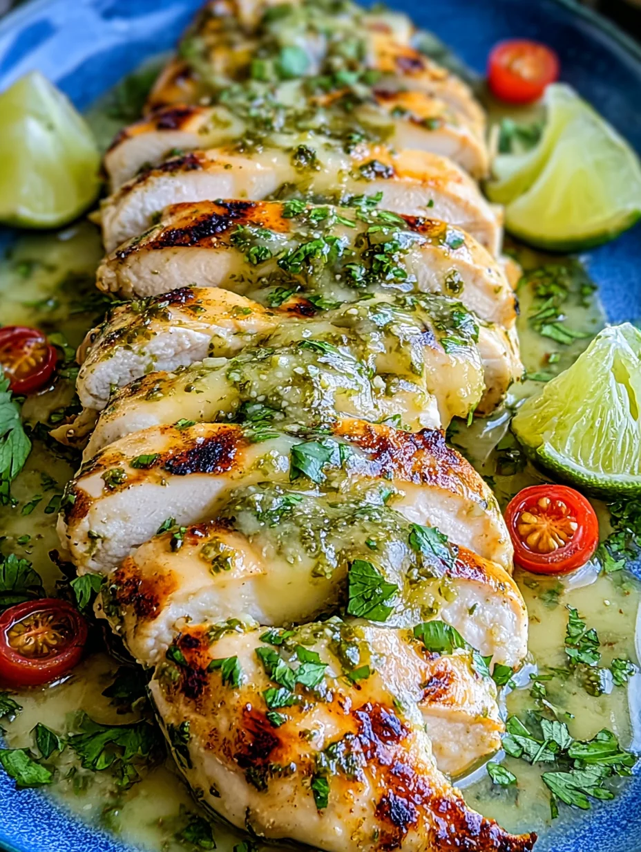 Grilled Salsa Verde Pepper Jack Chicken
