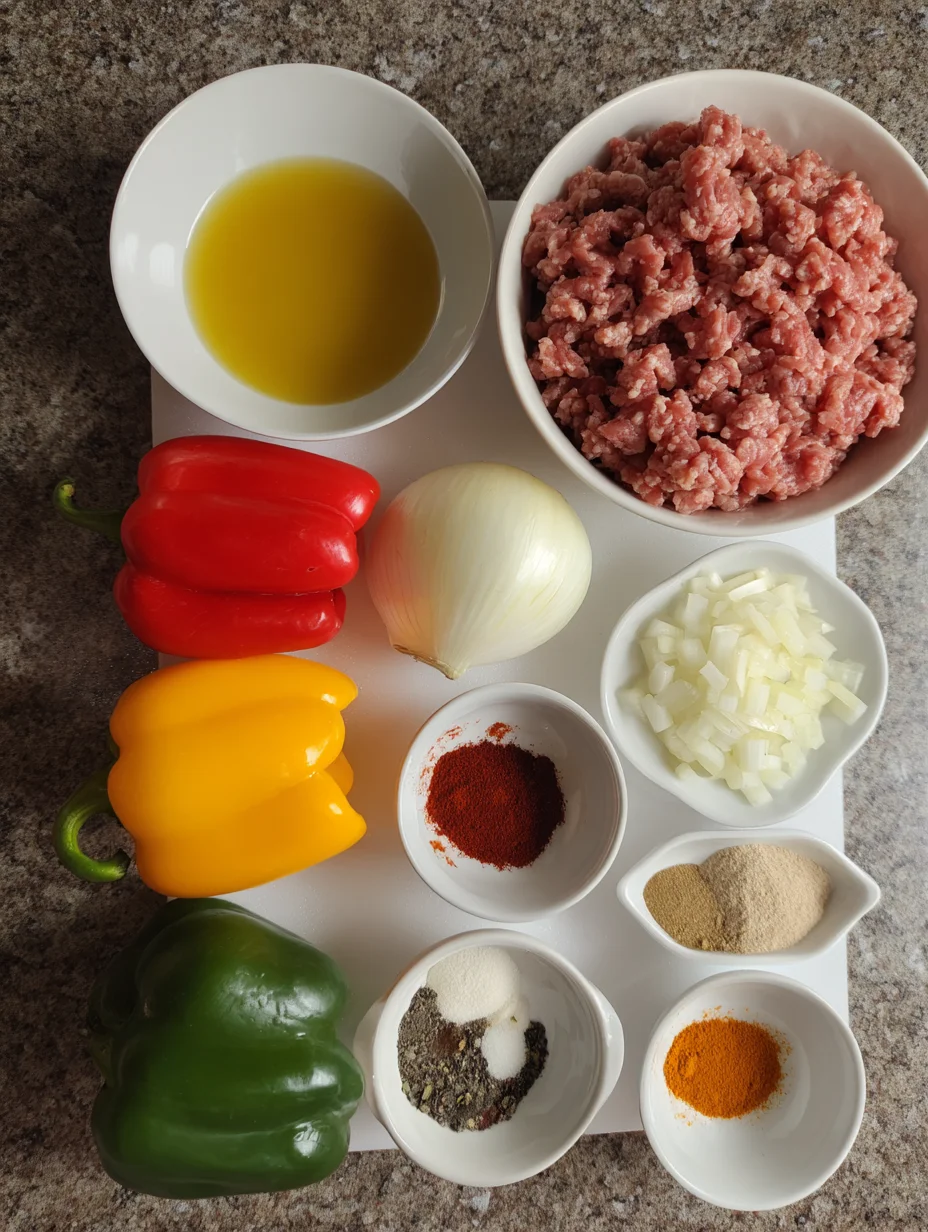 Ground Turkey and Peppers