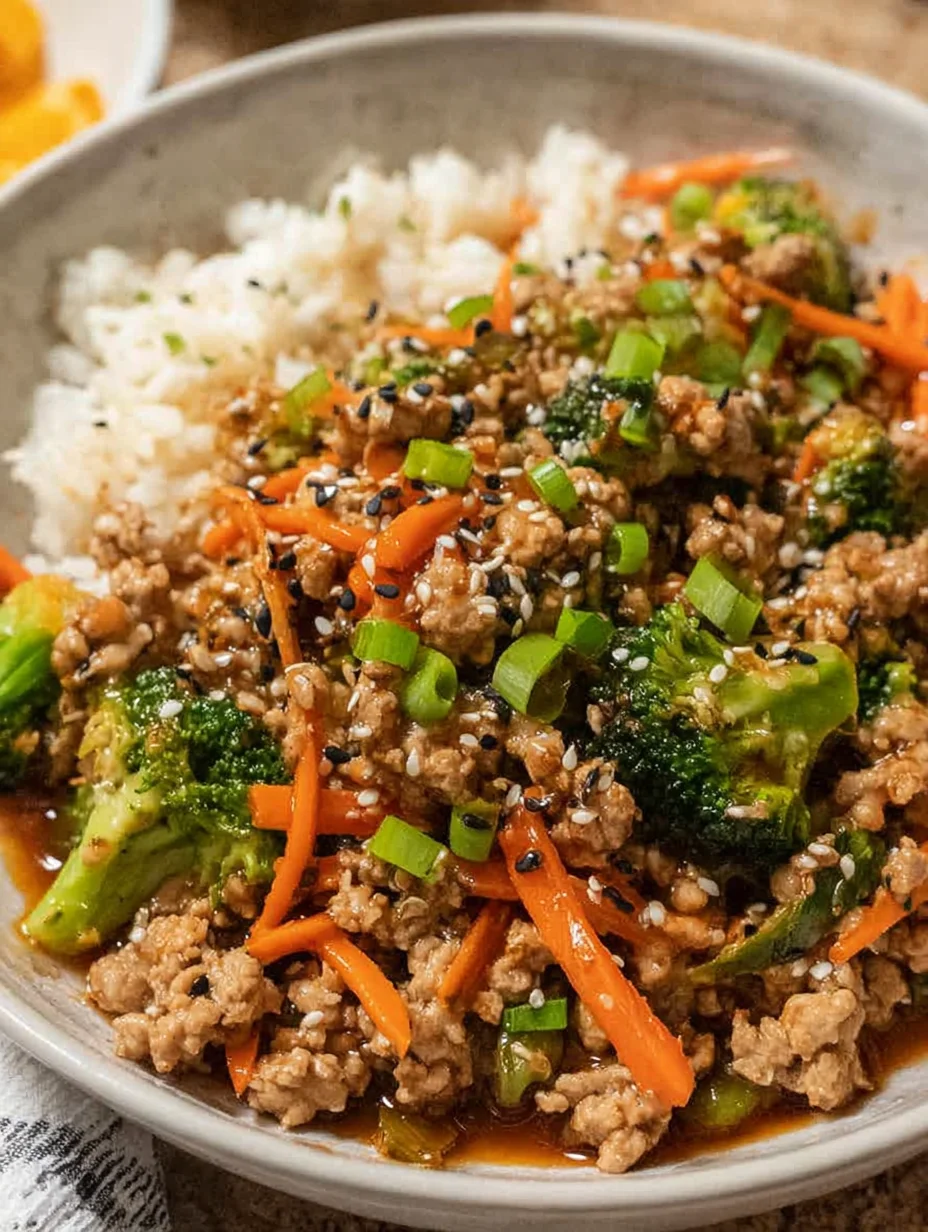 Ground Turkey Teriyaki Stir Fry
