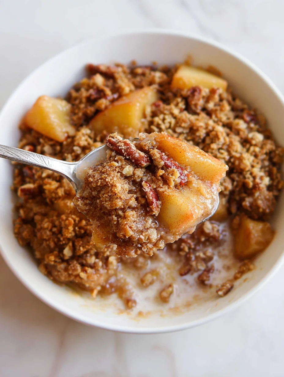 Healthy Breakfast Apple Crumble
