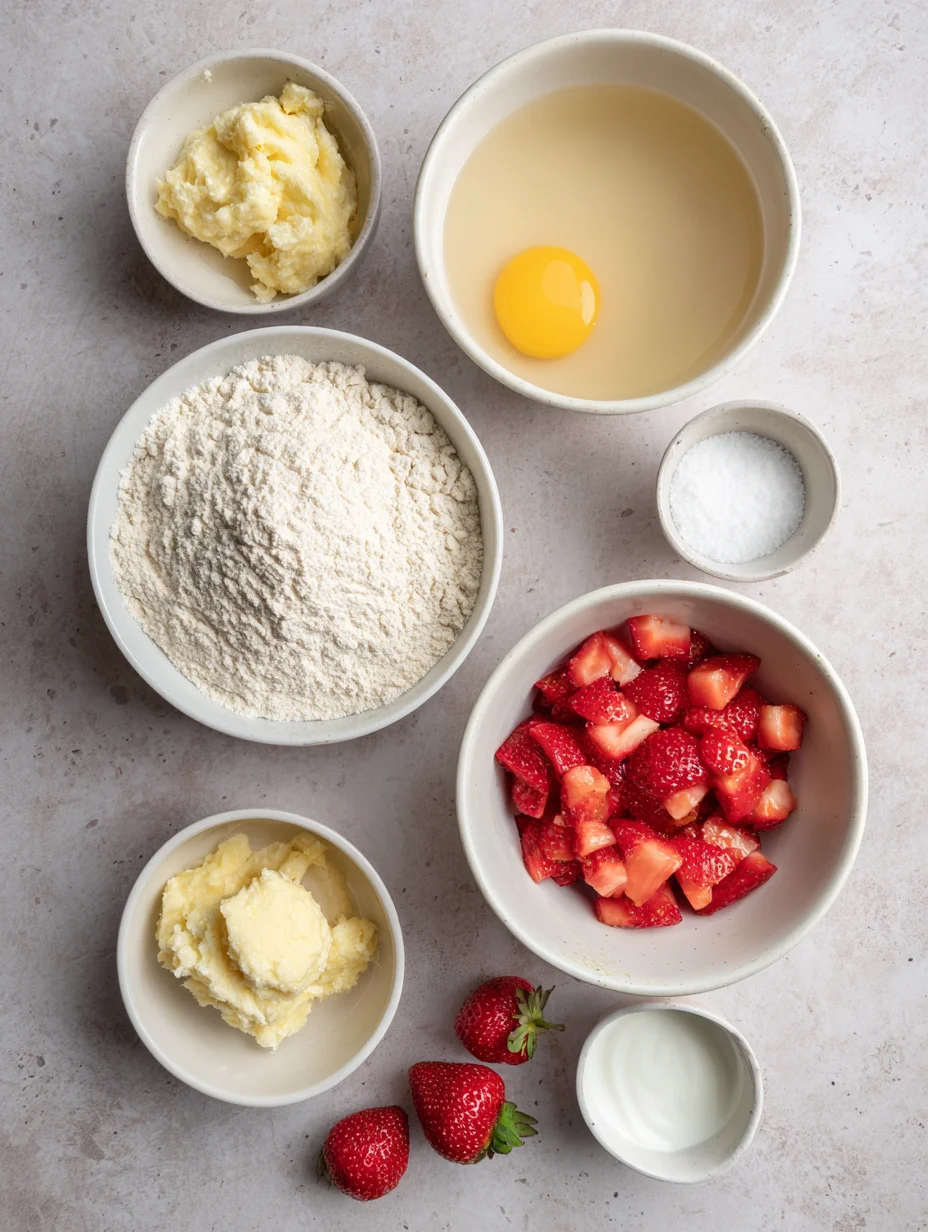 Healthy Strawberry Banana Yogurt Muffins