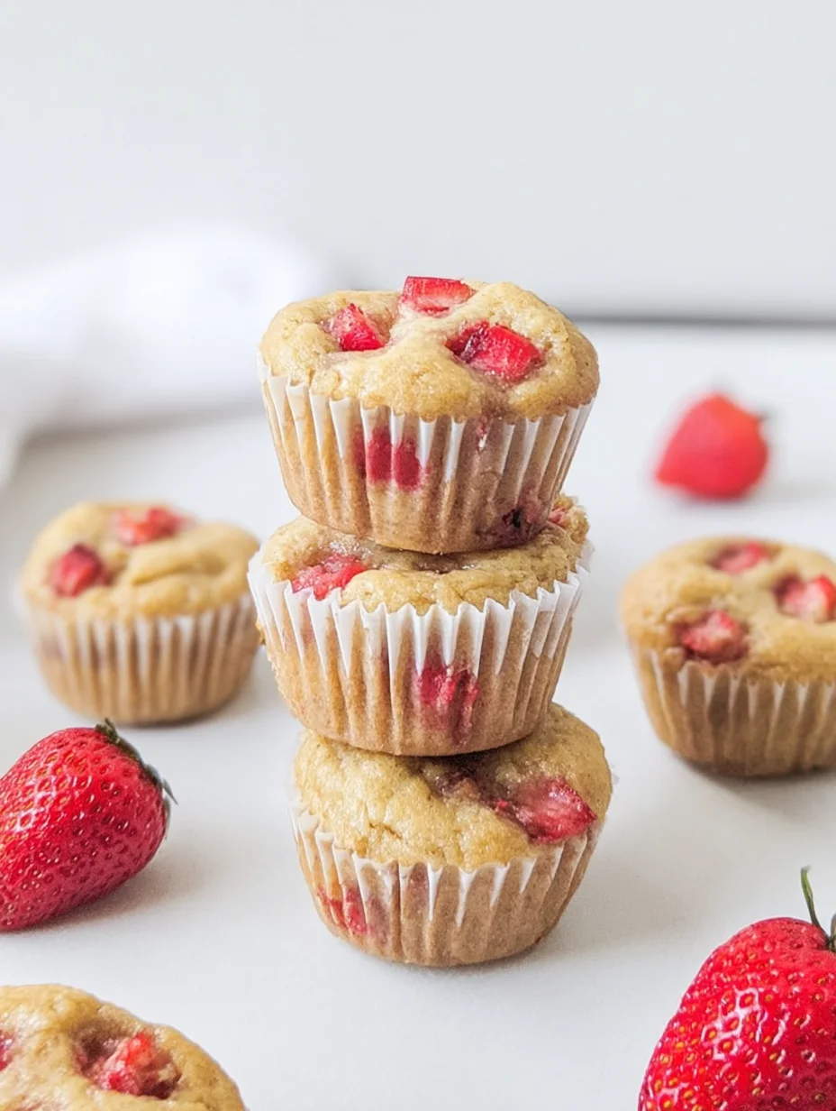 Healthy Strawberry Banana Yogurt Muffins