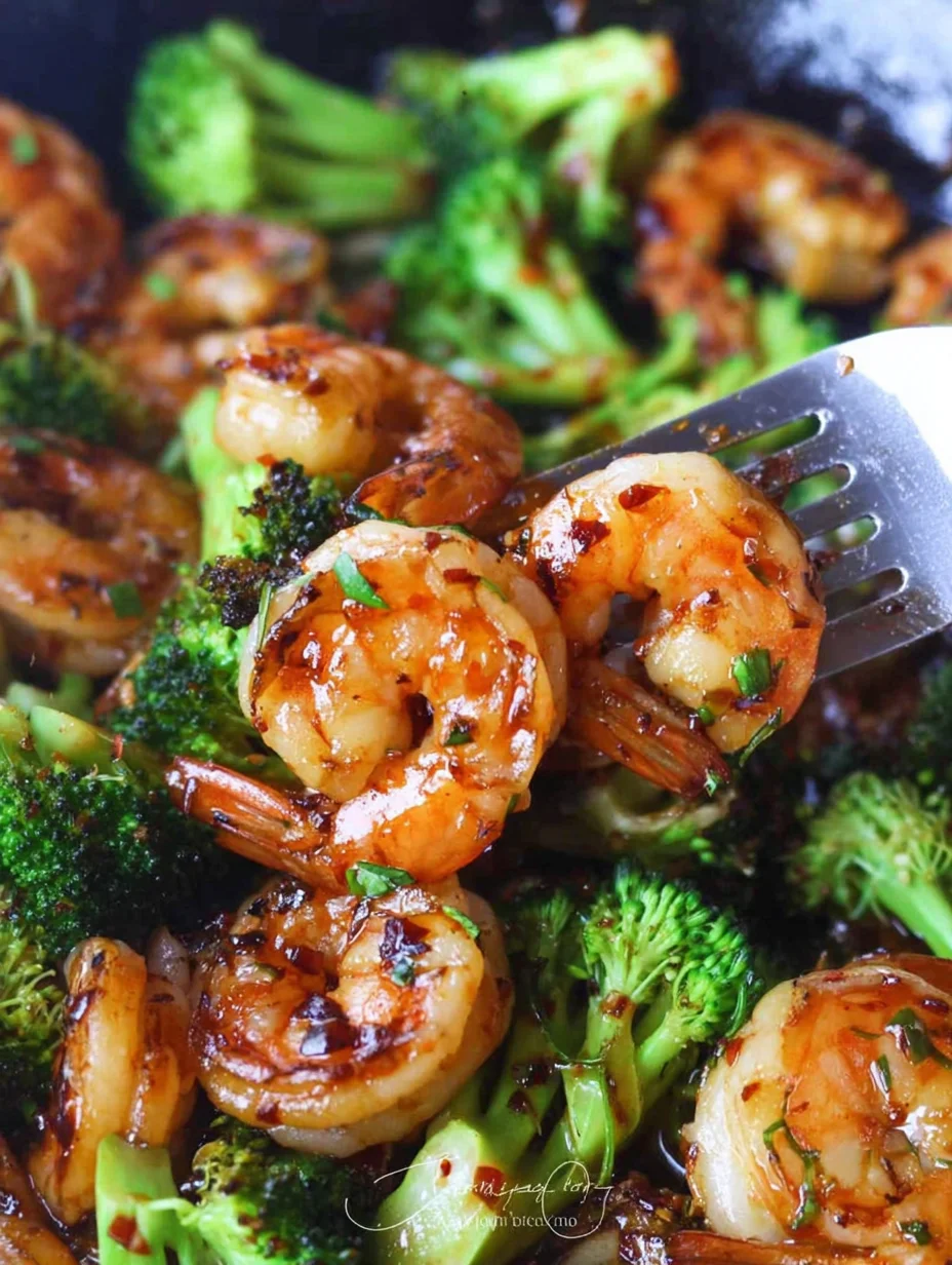 Honey Garlic Butter Shrimp and Broccoli
