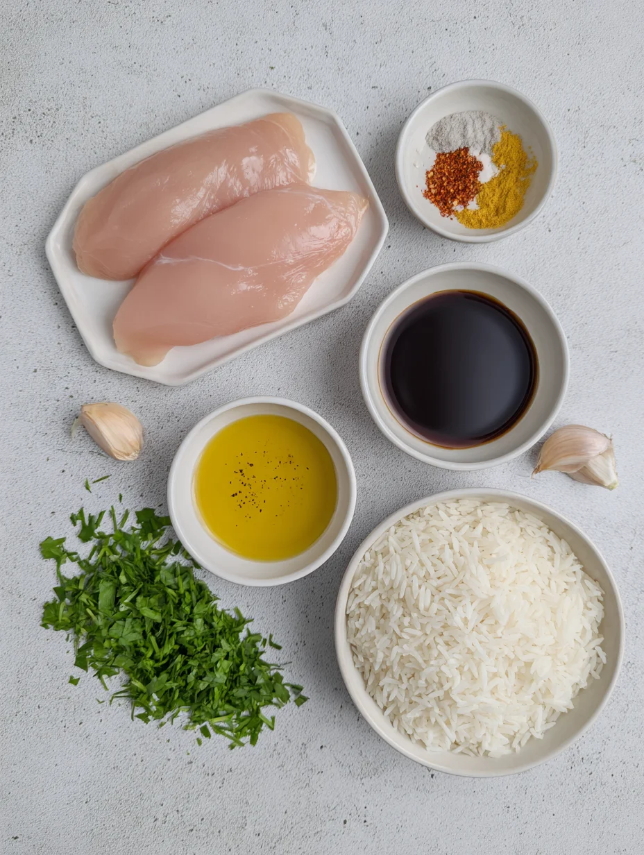 Honey Mustard Chicken with Rice