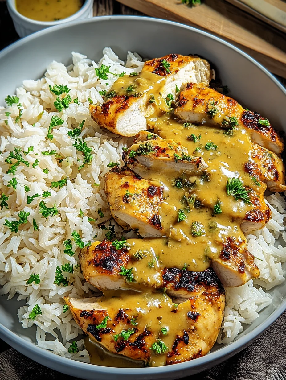 Honey Mustard Chicken with Rice