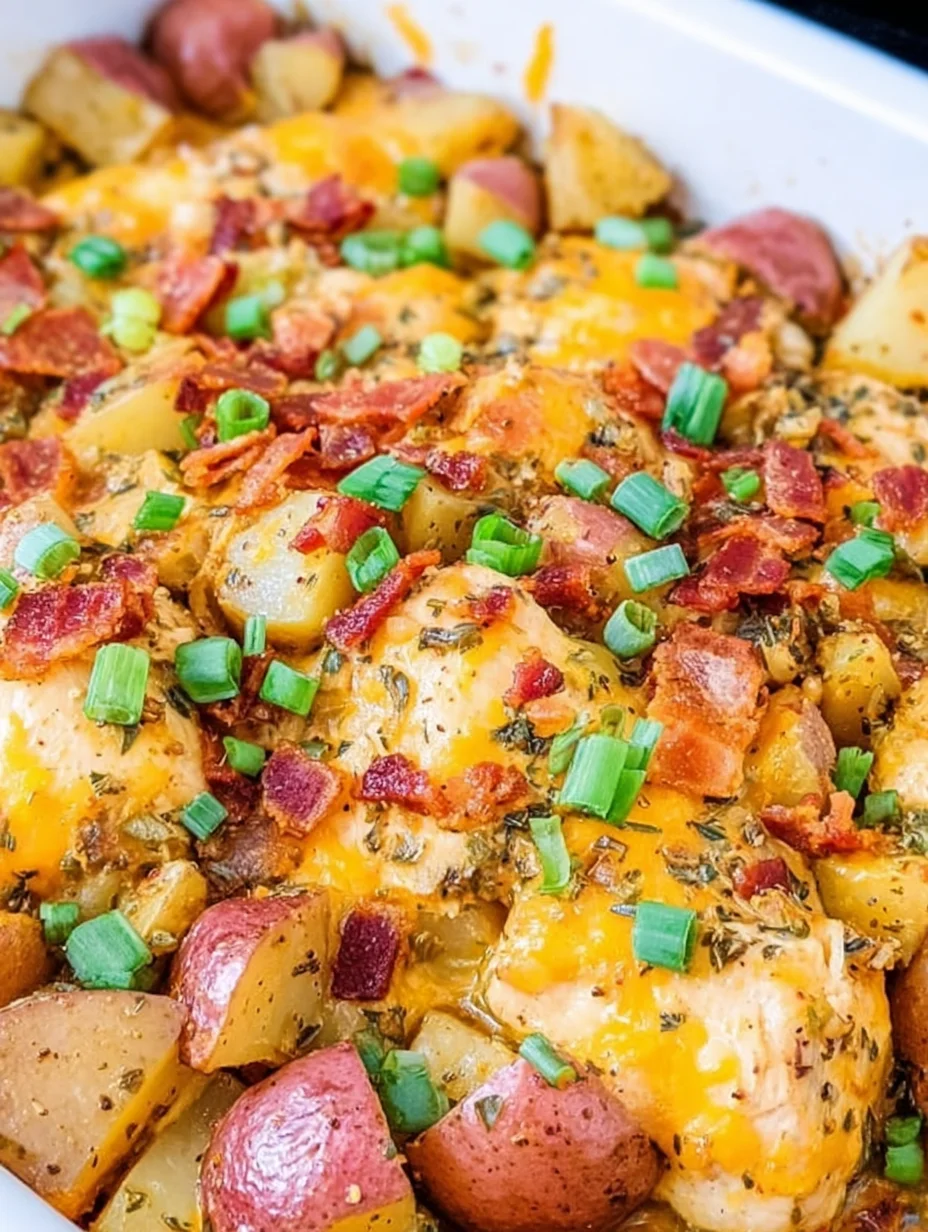 Loaded Chicken and Potato Casserole