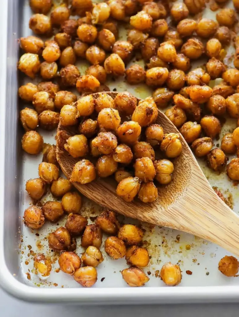 Easy Crispy Oven Roasted Chickpeas