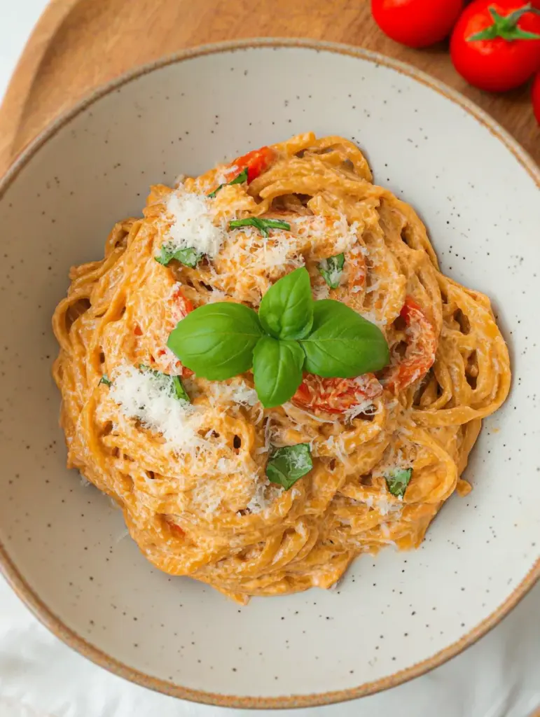 Roasted Tomato and Garlic Ricotta Pasta