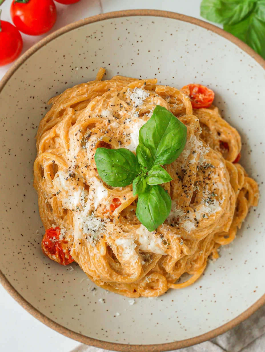 Roasted Tomato and Garlic Ricotta Pasta