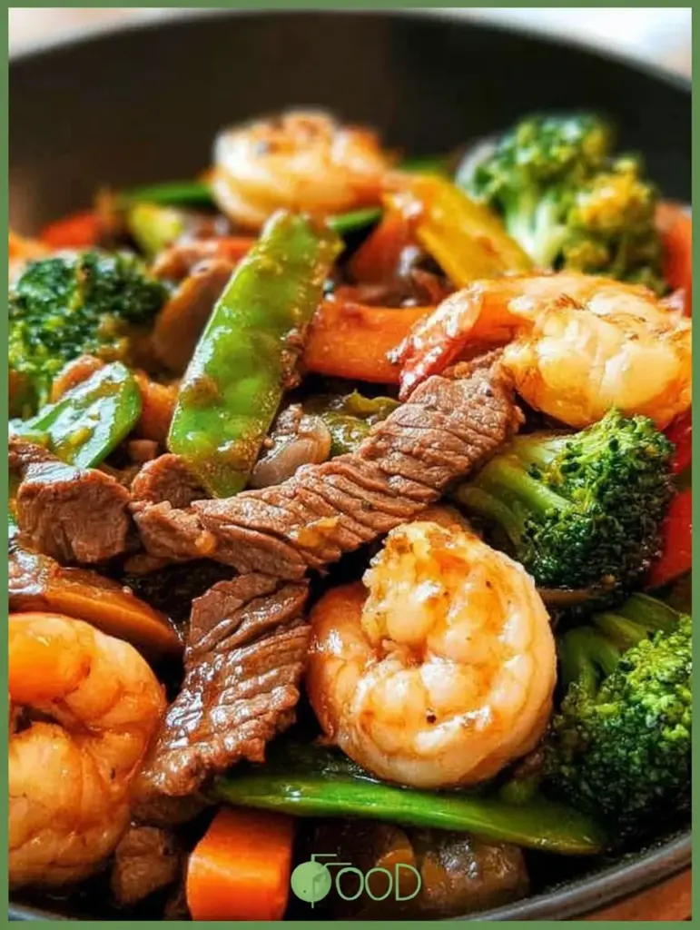 STEAK AND SHRIMP STIR FRY