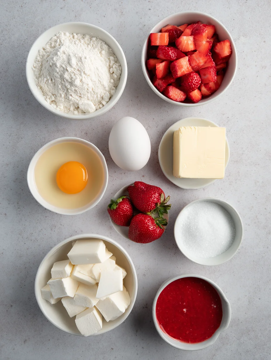 Strawberry Lemon Blondies