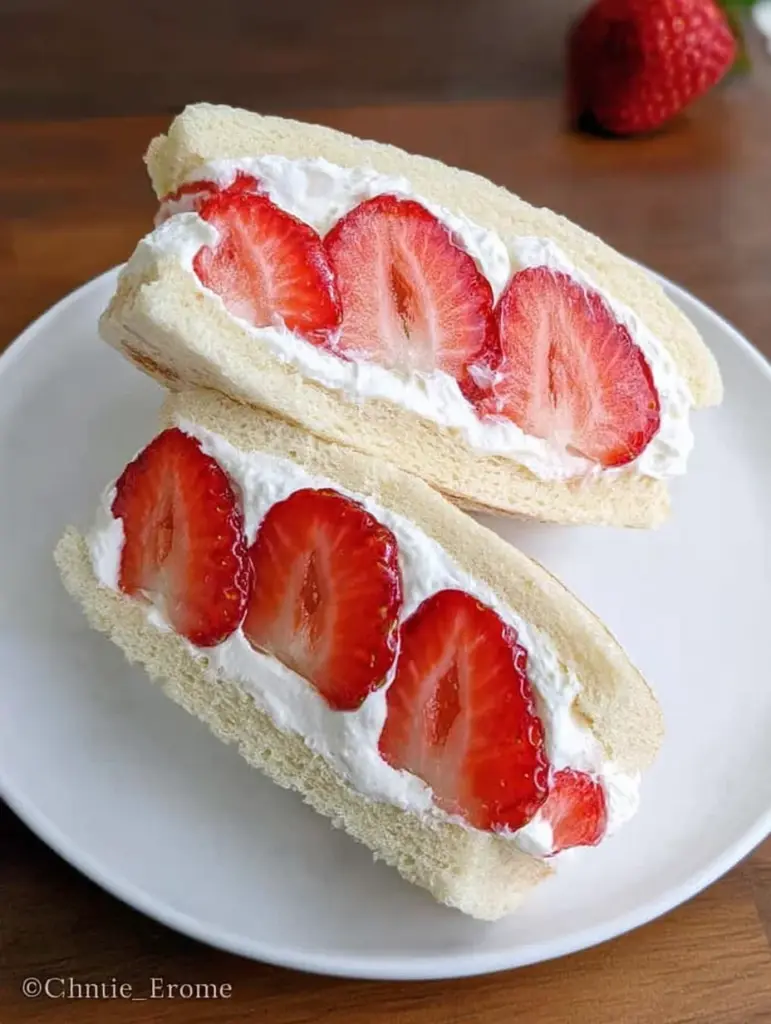 4-ingredient Strawberry Sando